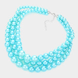 3Row Strand Pearl Necklace