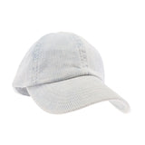 C.C Women's Stonewashed Corduroy Criss Cross Ponytail Cap