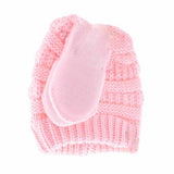 BABY Solid C.C Beanie with Mitten SET