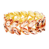 Marquise Glass Crystal Stretch Evening Bracelet