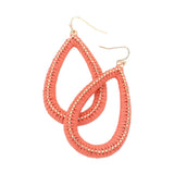 Open Teardrop Dangle Earrings