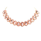 Oval Stone Evening Necklace