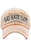 BAD HAIR DAY Washed Vintage Baseball Cap