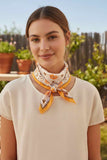 Floral Pattern Print Bandana Scarf