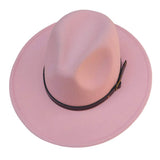 Belt Band Pointed Fedora Hat