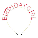 Birthday Girl Rhinestone Headband