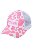 C.C Cowgirl in Cow Pattern Baseball Cap