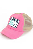 C.C Women's Lake Life Patch Criss-Cross Ponytail Cap