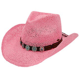C.C Turquoise Charm Trim Cowboy Hat