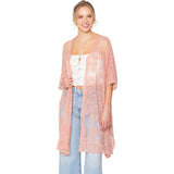Flower Lace Kimono Poncho
