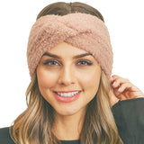 Fuzzy Twisted Headband Earwarmer Earmuff