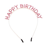 Happy Birthday Crystal Rhinestone Headband