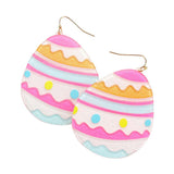 Easter Egg Resin Dangle Earrings