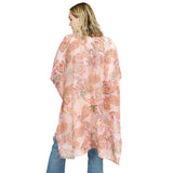 Paisley Patterned Cover Up Kimono Poncho