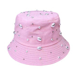 Pearl Embellished Bucket Hat