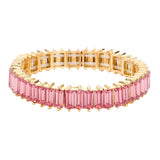 Rectangle Stone Stretch Evening Bracelet