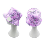 Reversible Eiffel Tower Bicycle Flower Heart Bucket Hat