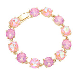 Round Stone Link Evening Bracelet