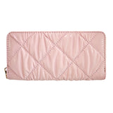 Shiny Faux Leather Padded Wallet with Wristlet