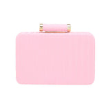 Solid Embossed Clutch Crossbody Bag