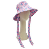Watercolored Chin Tie Bucket Hat
