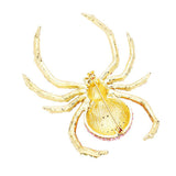 Crystal Embellished Spider Brooch