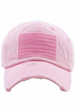 Women's American Flag Vintage Baseball Cap 4th of July