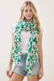 Leopard Pattern Print Oblong Scarf