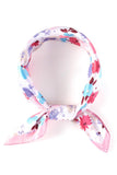 Small Multi Flowers Print Bandana Summer Scarf