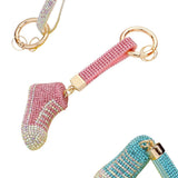 Rhinestone Pave Sneaker Bag Charm