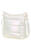 Solid Puffy Crossbody Bag