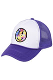 C.C Lightning Bolt Eyes Smiley Face Trucker Cap