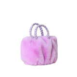 Faux Fur Tote Crossbody Bag
