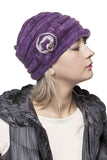 C.C Lace Bow Trim Knit Beanie
