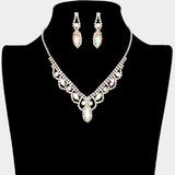 Crystal Rhinestone Pave Necklace