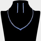 Round Rhinestone Necklace