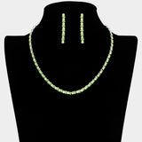 Rhinestone Cluster Necklace
