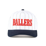 C.C BALLERS Letter Stripe Pattern Trucker Cap