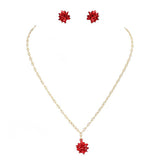 Christmas Gift Bow Necklace