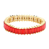 Rectangle Stone Stretch Evening Bracelet
