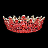 Round Teardrop Stone Accented Princess Tiara