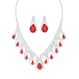 Teardrop Crystal Rhinestone Collar Necklace