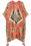 Aztec Print Tassel Kimono