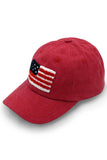 C.C American Flag Chenille Patch Baseball Cap