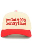 C.C I'VE GOT A 90'S COUNTRY HEART Two Tone Trucker Hat