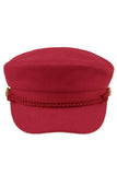 C.C Rope with Button Deco Solid Fisherman's Cap