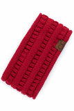 C.C Solid Ribbed Headwrap
