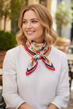 Vibrant Floral and Geometric Pattern Bandana Scar