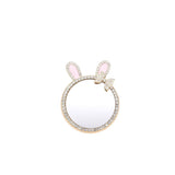 Rhinestone Bunny Bow Mirror Adhesive Phone Grip and Stand