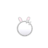 Rhinestone Bunny Bow Mirror Adhesive Phone Grip and Stand